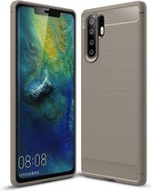 Armor Brushed TPU Back Cover - Huawei P30 Pro Hoesje - Grijs