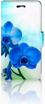 Huawei Y3 II Leuk Uniek Hoesje Blauw Orchidee Plant