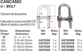 U - oogbout M5x78mm (GS72056B)