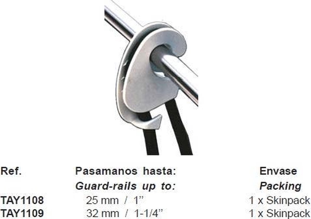 Taylor Rail Fender Hanger Zilver