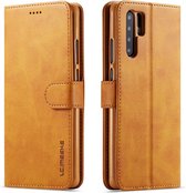 Luxe Book Case - Huawei P30 Pro Hoesje - Bruin