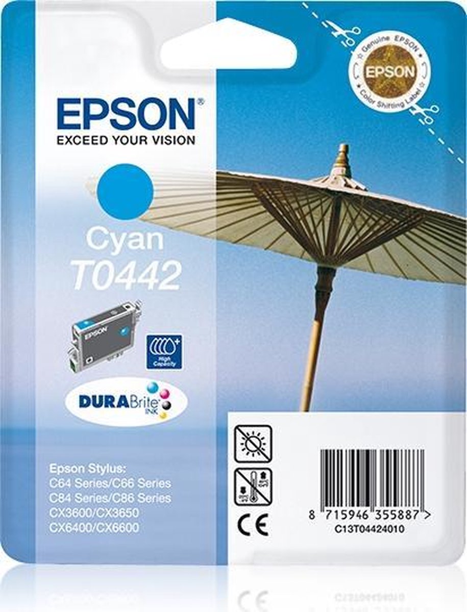 Epson T0442 - Inktcartridge / Cyaan / Hoge Capaciteit