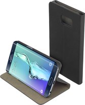 Zwart slim booktype Samsung Galaxy S6 Edge Plus case hoesje