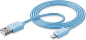 Cellularline USBDATAMFISMARTB mobiele telefoonkabel USB A Lightning Blauw 1 m