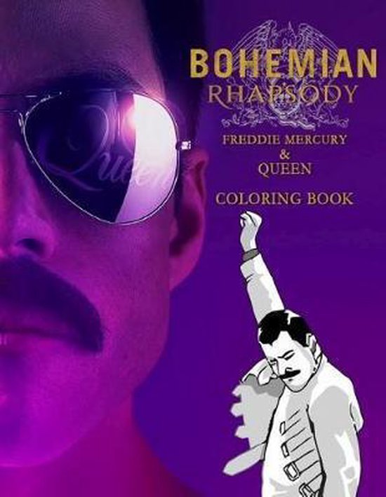 Bohemian Rhapsody Freddie Mercury & Queen Coloring Book, Mathew Addington |... | bol.com