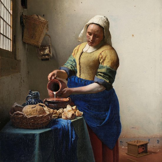 CANVASDOEK MELKMEISJE - Johannes Vermeer
