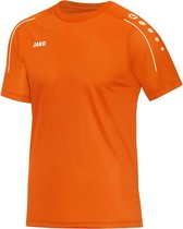 Jako Classico T-shirt Junior Sportshirt - Maat 152  - Unisex - oranje/wit