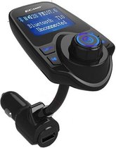 Bluetooth 5-in-1 Auto Carkit MP3 Speler / FM transmitter / LED Display / Handsfree bellen / 2 x High Speed USB Oplader - Geweldige Geluidskwaliteit Stereo audio Output