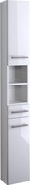 Kolomkast Small 25cm 1 lade & 2 deuren - hoogglans wit