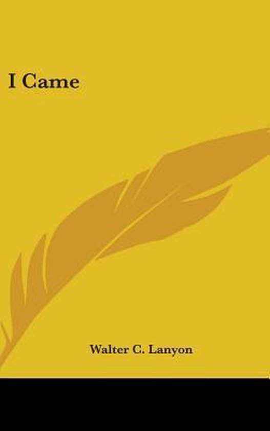 I Came - cover