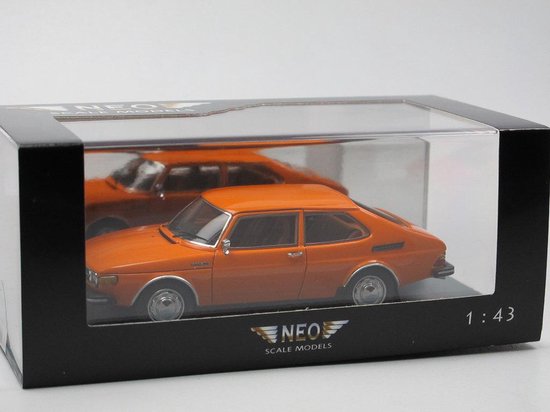 NEO 1/43 SAAB 99 Combi Coupe オレンジ 絶版 - ミニカー
