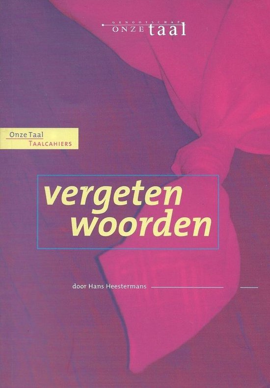 Vergeten woorden - cover