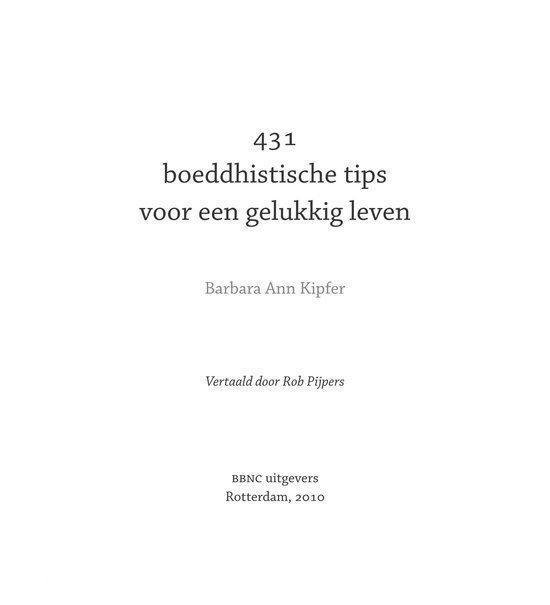 431 boeddhistische tips voor een gelukkig leven