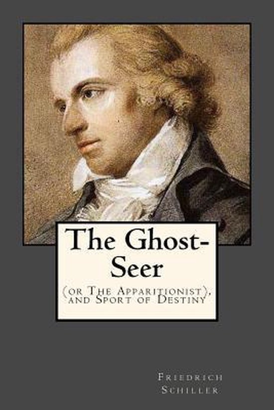 Couverture du livre 'The Ghost-Seer' avec une peinture d'un homme et du texte au milieu.
