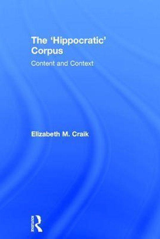 The "Hippocratic" Corpus - cover