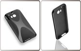 MP Case TPU Siliconen Case Cover Voor HTC One M8 X Design Zwart