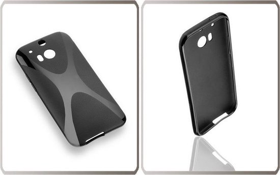Housse en Siliconen TPU MP Case pour HTC One M8 X Design Zwart