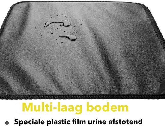 Kattenbakmat - Grit Opvanger - 45 x 60 - Waterdicht - Kattenmat Met Filter - Kattenbak Accessoires - Kat Benodigheden - Cat Litter Mat - Dubbele Laag