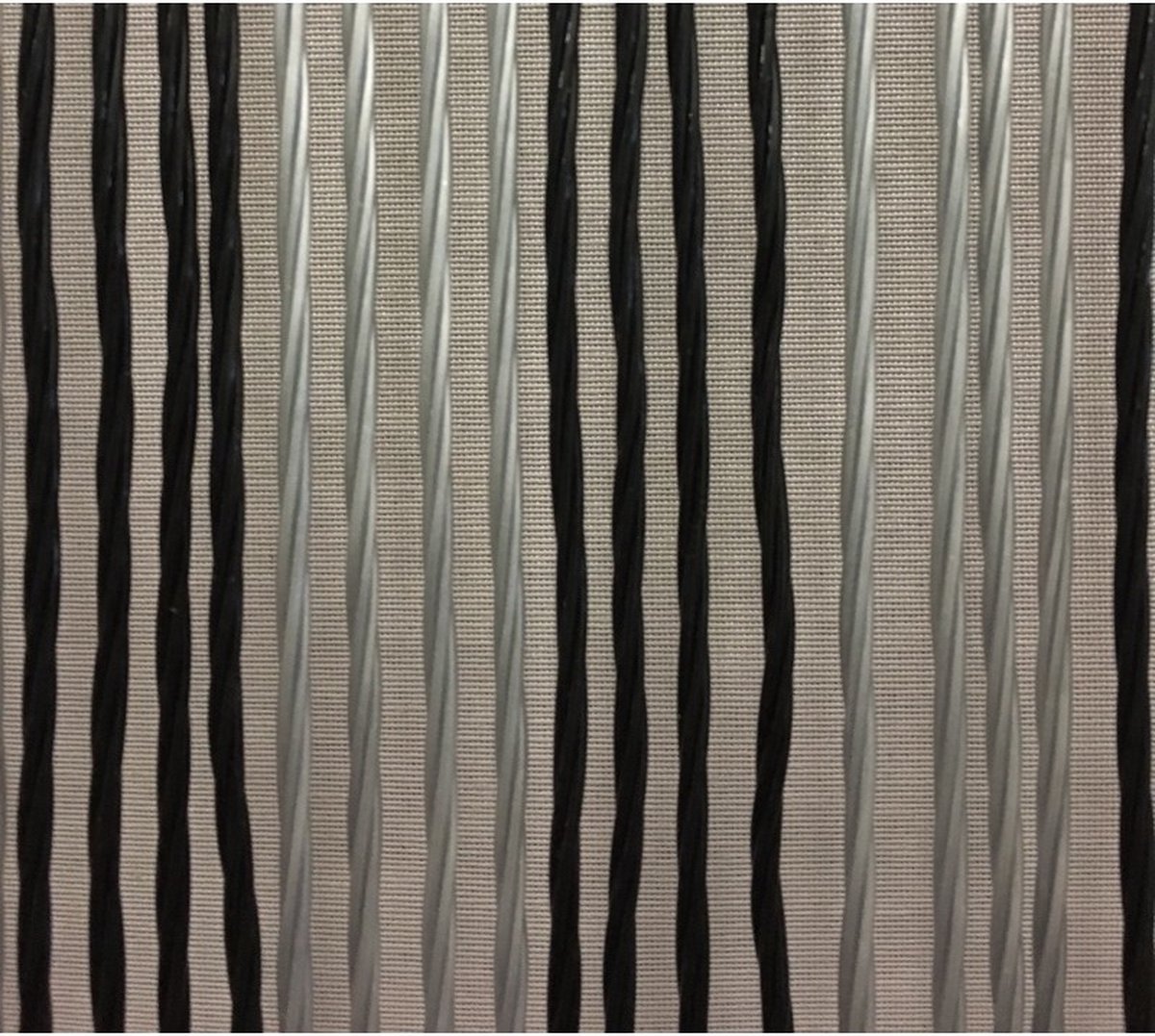 Wicotex Victoria - Vliegengordijn - 100x240 cm - Zwart/Zilver
