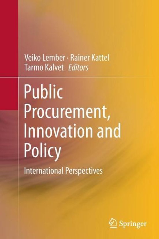 Public Procurement, Innovation and Policy - cover