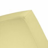 Damai - Hoeslaken (tot 25 cm) - Double Jersey - 140 x 200/210/220 - 150 x 200 cm - Yellow