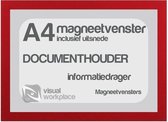 Magneetvensters A4 (incl. uitsnede) - Rood