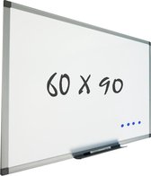 Whiteboard 60x90cm voor wandmontage - Magnetisch