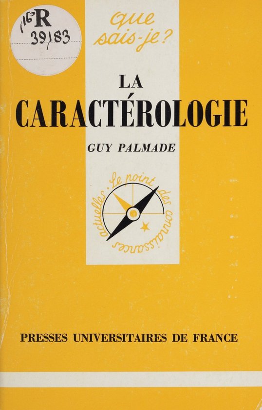 La Caractérologie - cover
