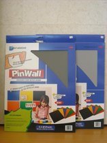 Pinwall Donker Grijs - zelfklevende kurken prikbordtegel (1)