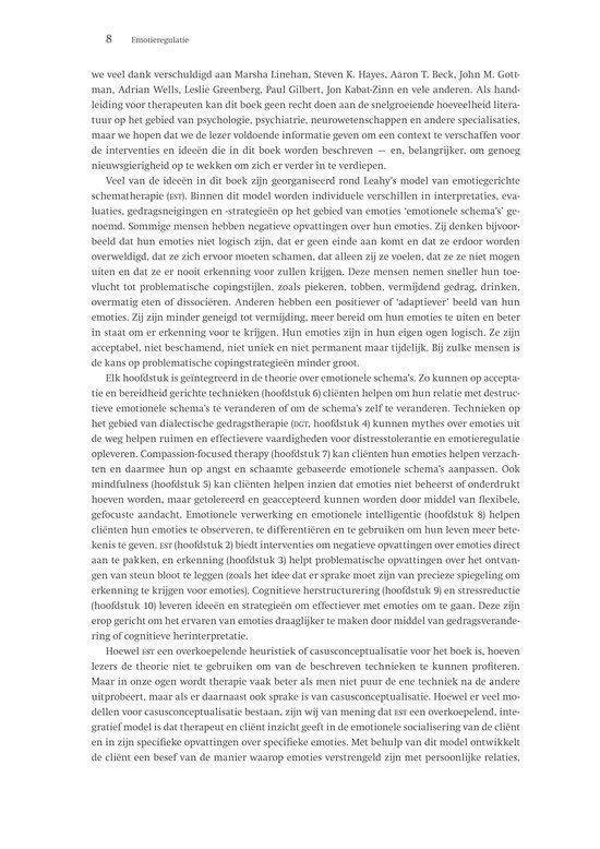 Pagina met tekst over theoretische modellen van emotieregulatie.