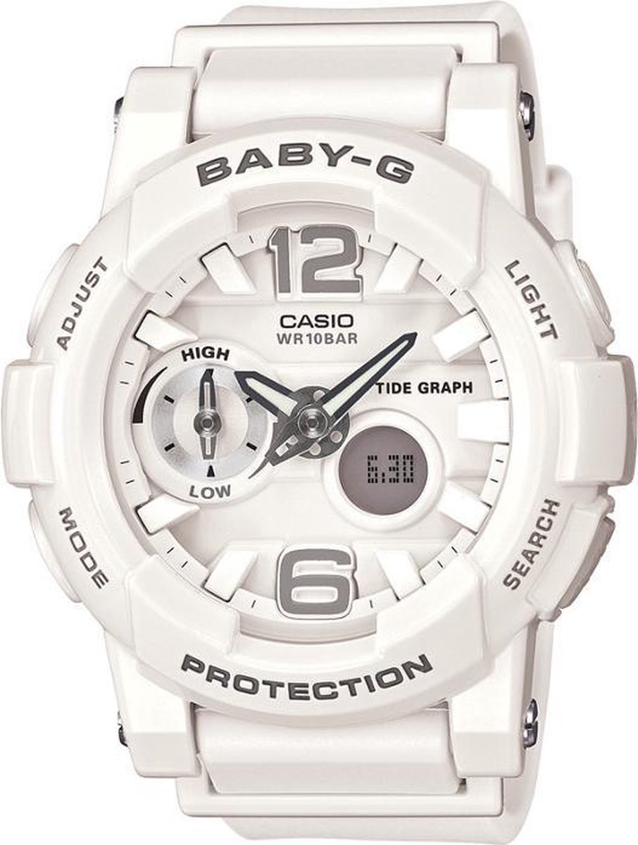 Casio Baby-G BGA-180-7B1ER - Horloge - 41 mm - Staal - Wit