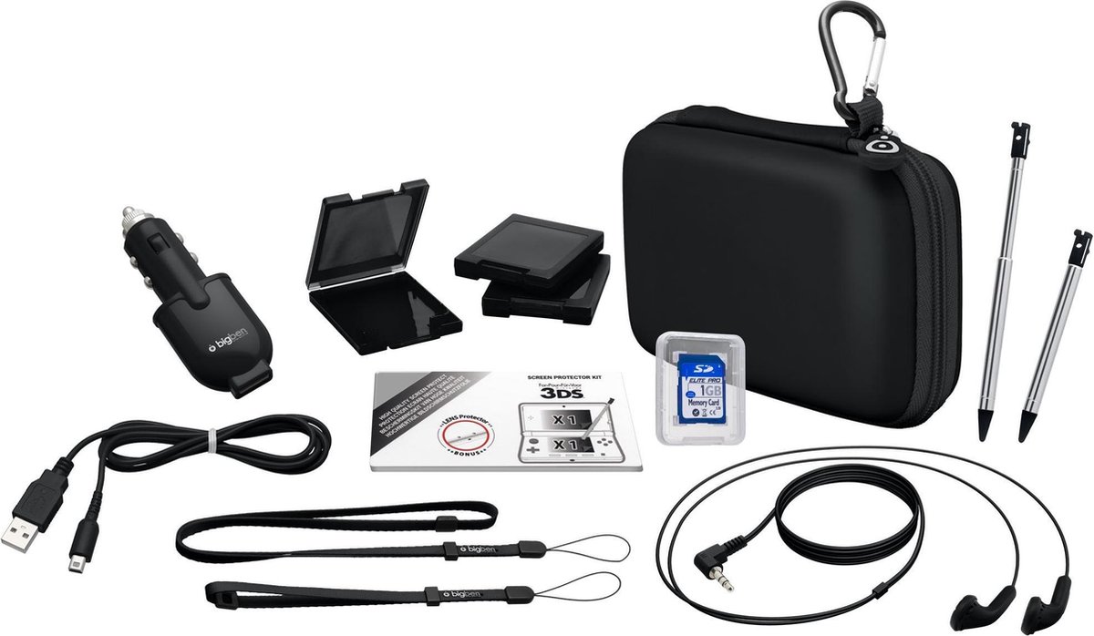 Bigben Natural Accessoirepakket 3DS - Zwart