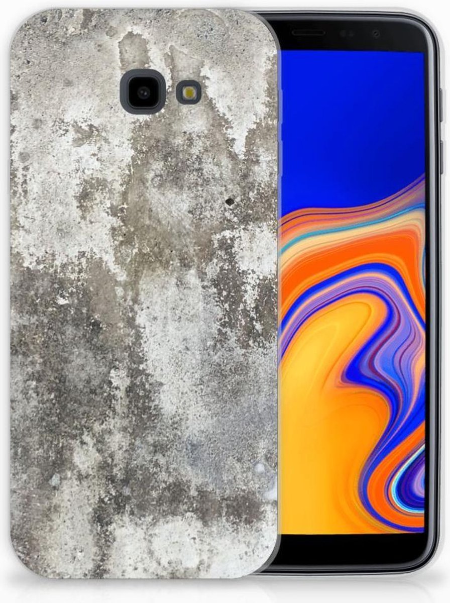 Samsung Galaxy J4 Plus (2018) TPU Siliconen Hoesje Beton Print