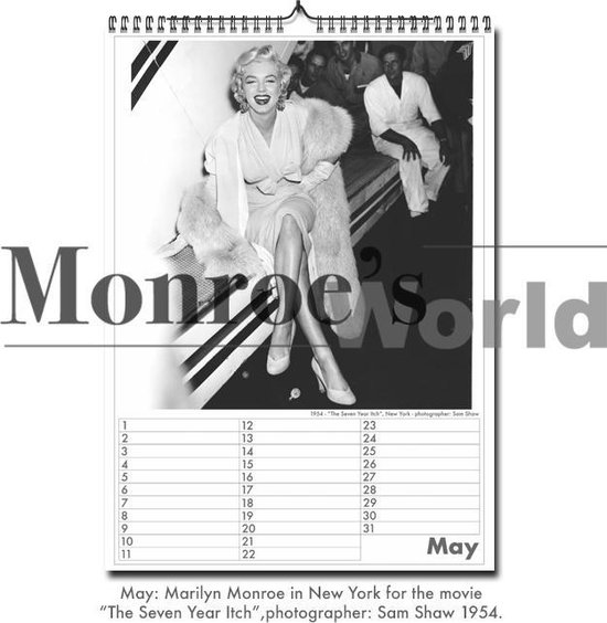 Monroe's World Marilyn Monroe Happy Birthday Verjaardagskalender