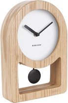 Karlsson - Lena - Tafelklok - MDF, hout veneer - 5,5x25x17cm - Wit