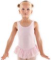 Dancer Dancewear Balletpakje Ballerina met rokje Meisjes - Roze - Maat 140/146 – 12 Jaar