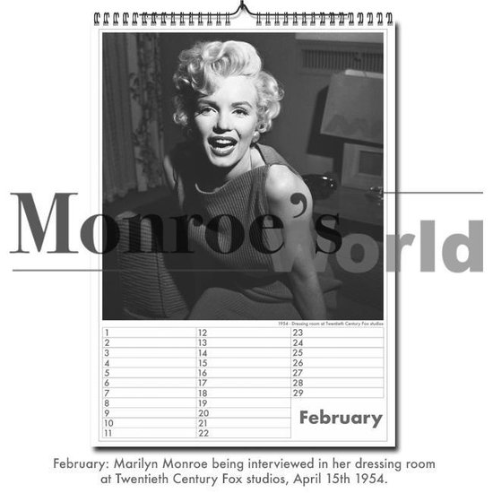 Monroe's World Marilyn Monroe Happy Birthday Verjaardagskalender