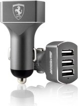 Ferrari 3X USB Fast Car Charger (4800mA) - Zilver