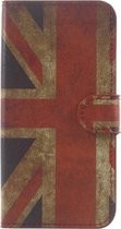 Shop4 - Asus Zenfone Go Hoesje - Wallet Case Vintage Britse Vlag