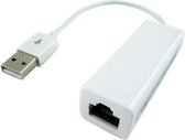 4XEM 4XUSB2ENET RJ-45 USB 2.0 Wit kabeladapter/verloopstukje