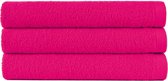 4 badlakens 70x130 cm uni alpha 400 gr/m2 fuchsia col 1822