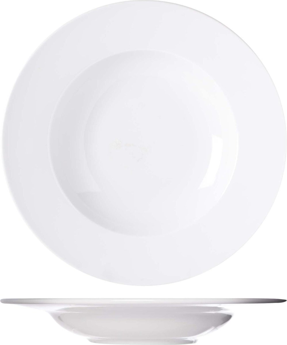 1 assiette plate en verre trempé haute résistance Ø 25cm