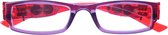 Lifetime-vision Leesbril Met Led-lampjes Unisex Paars/rood Sterkte +2.50