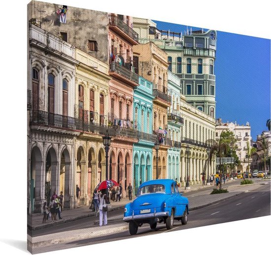 Canvas Schilderijen - Kleurrijke Spaanse architectuur Cuba in Noord-Amerika -... | bol.com