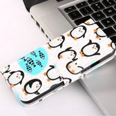iPhone X / XS - Flip hoes, cover, case - PU Leder - TPU - Pinguïns