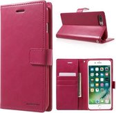 iPhone 7 Plus Blue Moon Wallet Book case hoesje Roze