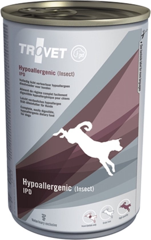 Trovet Hypoallergenic Insect IPD Blik (hond) - 6 x 400 gram