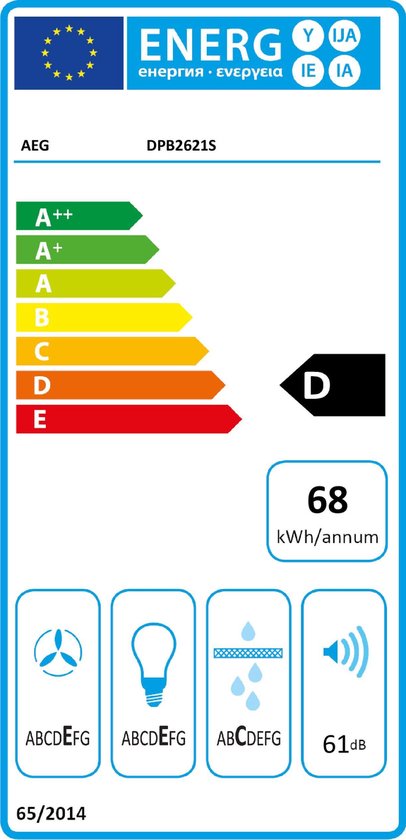 Wiggo WE-E632ER(B) Hotte aspirante à écran plat - Noir - 60 cm