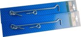 2x Crochet coupe-vent STARX avec œillet à vis, galvanisé, 250 mm