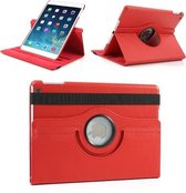 iPad Mini 1, 2, 3 - 360 Graden draaibare Hoes - Lederen - Rood
